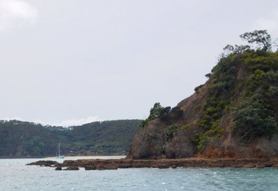 Anchorage behind headland