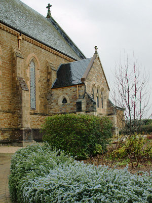 Church and garden