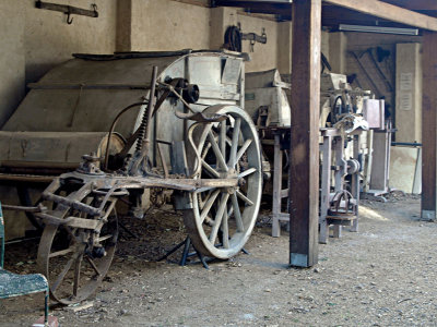 Agricultural machinery at the museum