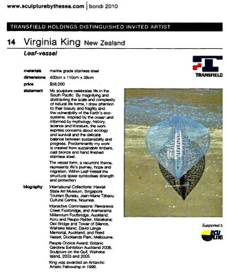 Catalogue Page: Virginia King