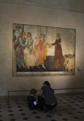 Starting Young - Botticelli's  Venus and Three Graces  Villa Lemmi Fresco