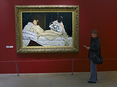Carolyn and Manet's Olympia 1863