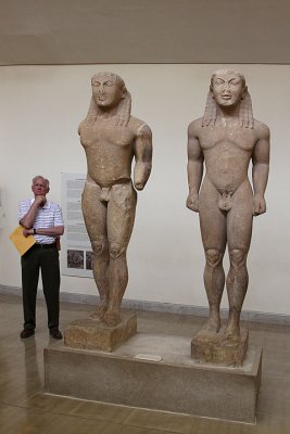 Delphi Museum - Kleobis and Biton  with Karl .jpg