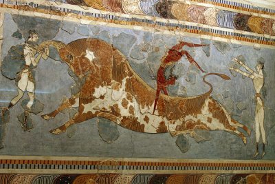 Crete  -Bull Dancer Fresco from Knossos - original in Heraklion Museum.jpg