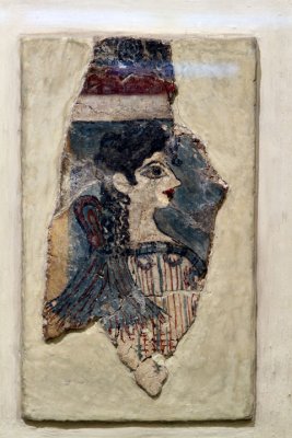 Crete -  Parisian Woman - original  fresco from Knossos  Heraklion Museum.jpg
