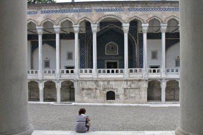 Istanbul Archaeological museum and girl .jpg