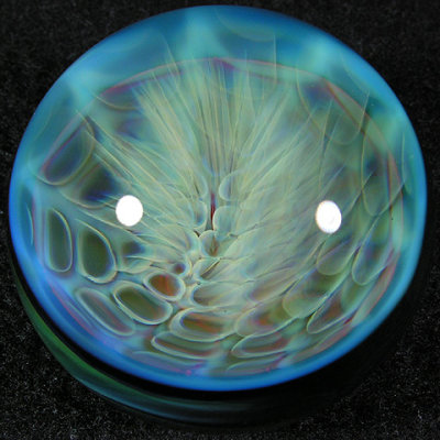 Form Kenan's 'Light Vortex' series, this is an amazing fumed honeycomb that explodes through the glass!