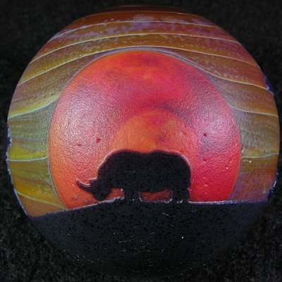 White Rhino Sunset Size: 1.70 Price: SOLD