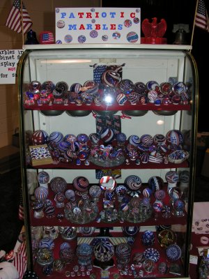 Di's patriotic collection, how awesome is that!  She brings it every year to share.