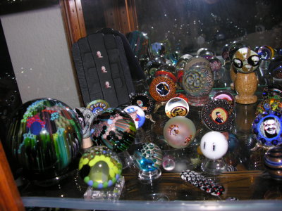 Shelf #6 - Murrine artists (Juedemann, Jorgenson, Taj, Chase) and other painted styles