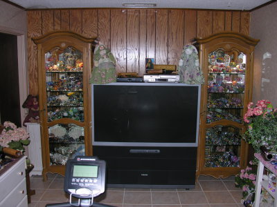 Moving into the family room, what a view while watching the boobtube!