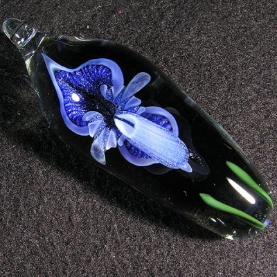 Blue Blizzard Orchid Pendant  Size: 2.80 x 0.97 Price: SOLD