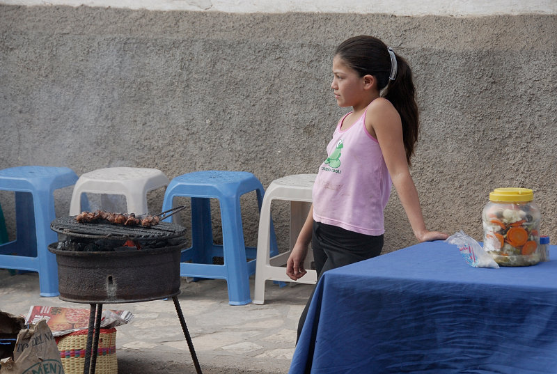 B.B.Q on the street.Copan Ruinas