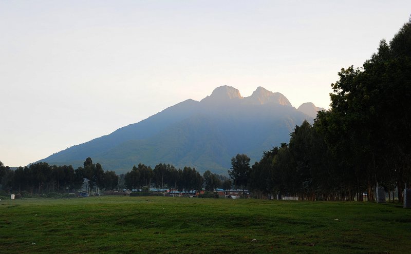 Sabyinyo Volcano 4127m high situated right in front the Guesthouse