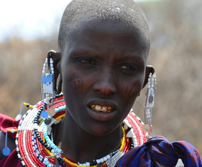 Young Maasai woman