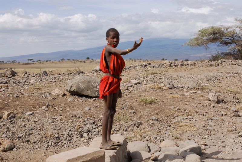 Maasai young boy