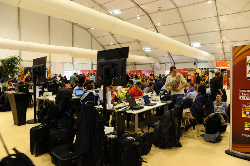 Media center at  Lotus stadium Pretoria