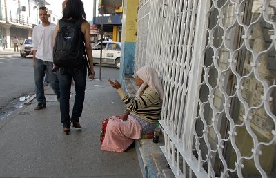 A beggar .San Pedro Sula