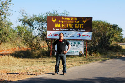 Leaving Kruger NP at Malelane gate.