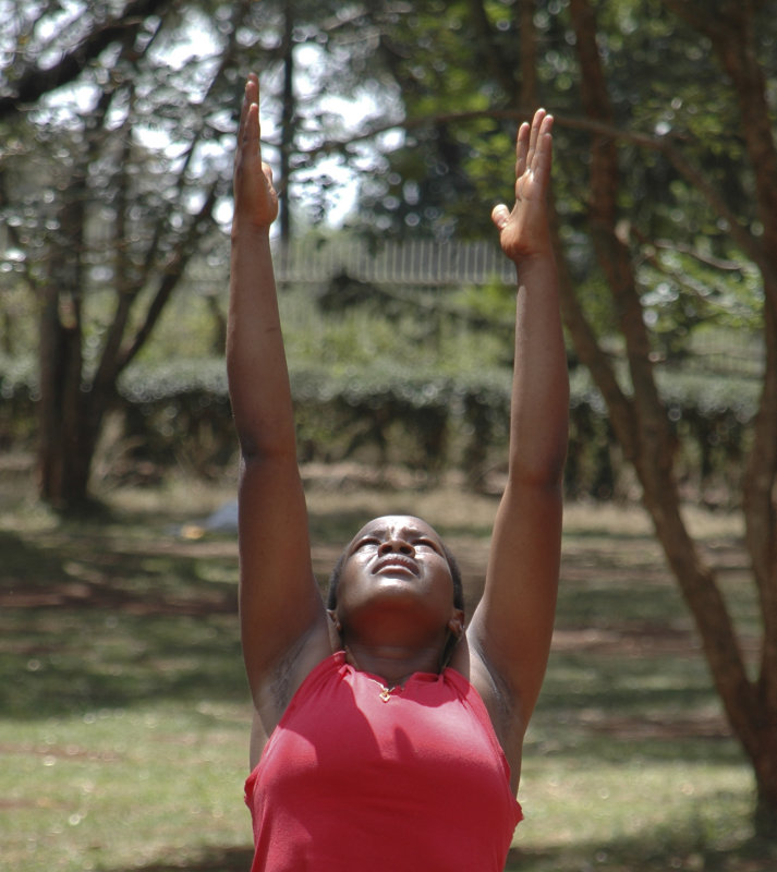 Exhale - Sun Salutation -2nd step