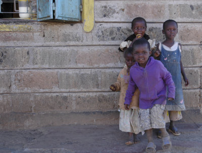Group of children in the Slum