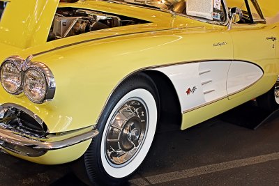 1958 Panama Yellow Cheverolet Corvette Convertible