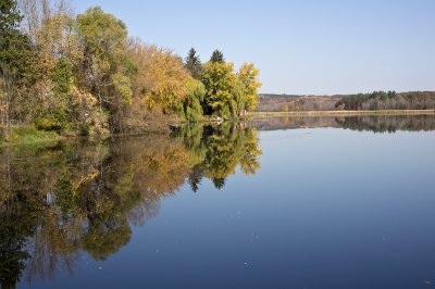 Wasau Lake above the dam