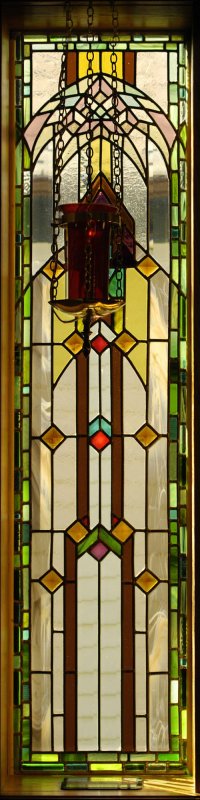 Window 4, Communion, with Lamp