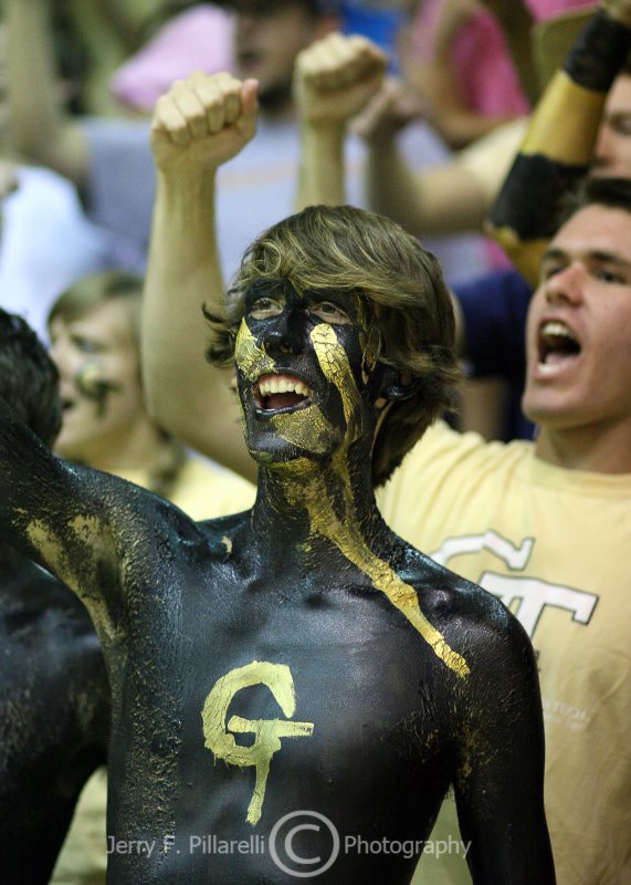 Georgia Tech faithful cheer the team