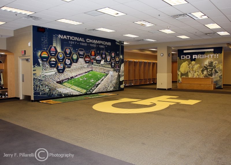 Yellow Jackets locker room