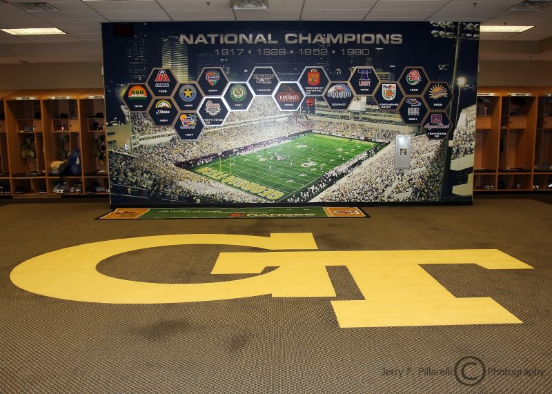 Yellow Jackets locker room