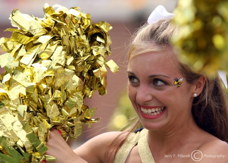 Georgia Tech Yellow Jackets Cheerleader