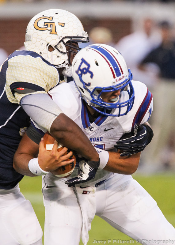 Tech DE Crenshaw sacks Presbyterian QB Garrick