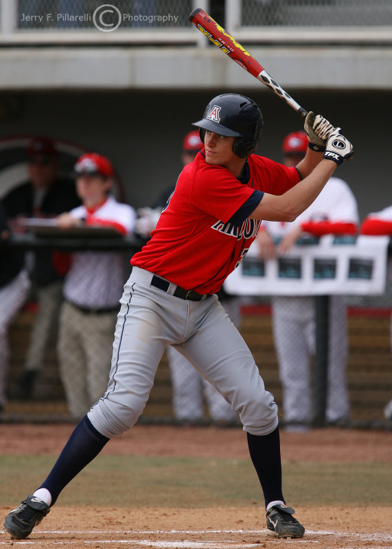Wildcats 3B Dillon Baird concentrates on the delivery