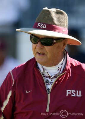 FSU Head Coach Bobby Bowden patrols the sidelines during the game