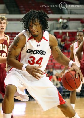 UGA F Jackson makes a move toward the basket