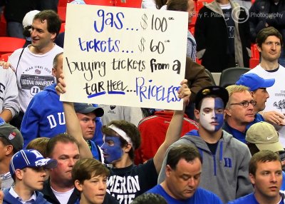 Duke Blue Devils Fan takes a shot at the North Carolina Tar Heels who lost in the ACC Semifinals