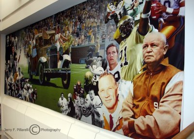 Second floor mural in the Homer Rice Center for Sports Performance
