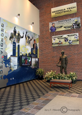 Lobby at the entrance to the Georgia Tech Football offices