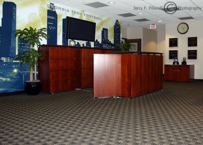 Georgia Tech Football Offices reception area
