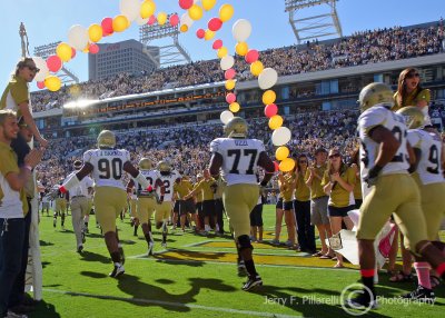 Jackets players take the field