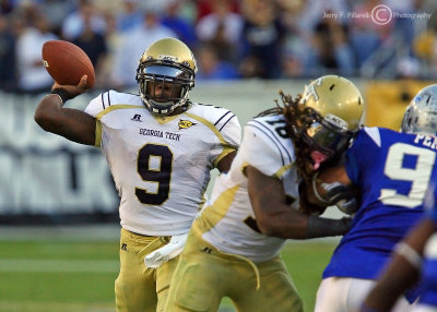 Georgia Tech QB Nesbitt passes from the pocket