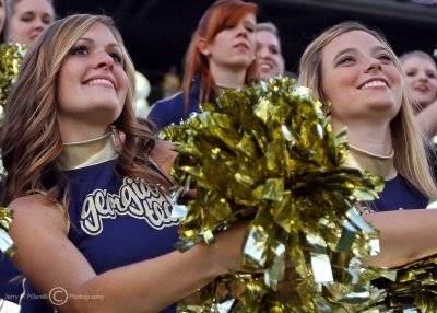 Georgia Tech Cheerleaders performs for the fans