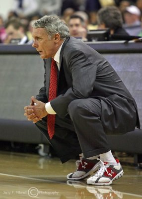 Maryland Terrapins Head Coach Gary Williams watches his team from the sidelines