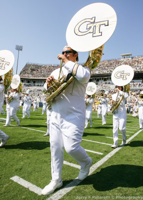 Georgia Tech Band takes part in the pregame festivities
