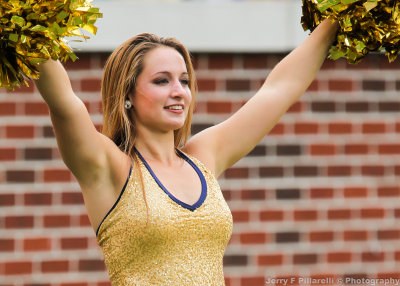 Yellow Jackets Dance Team member entertains the crowd