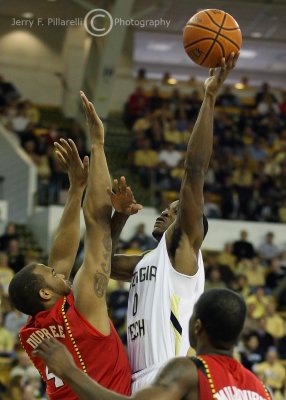 and shoots over Maryland C Braxton Dupree