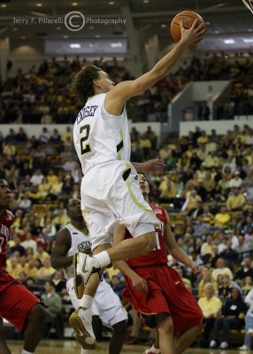 Georgia Tech G Matt Causey lays the ball in on a breakaway