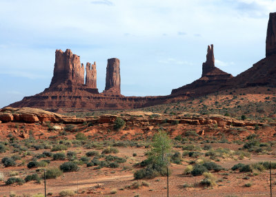 Stagecoach, Bear and Rabbit, Castle Butte and The King on his Throne