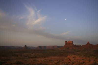 Monument Valley just before sunrise